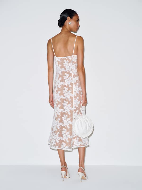 Marian Dress - Ivory Bloom Lace