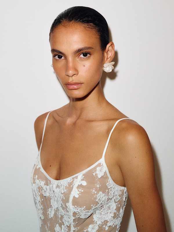 Marian Dress - Ivory Bloom Lace
