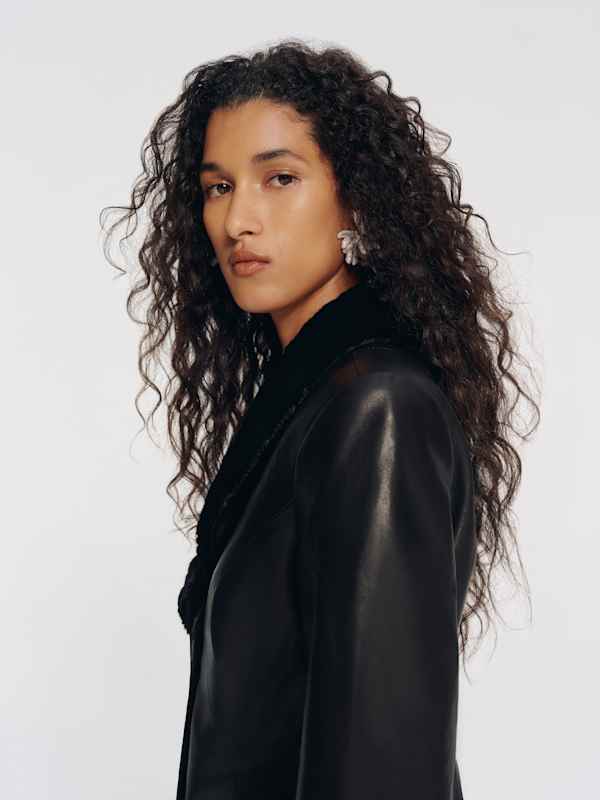 Veda Nicola Jacket - Black Leather