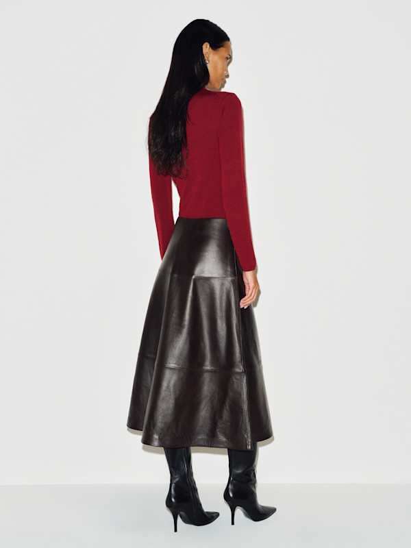 Veda Coco Skirt - Mole Leather