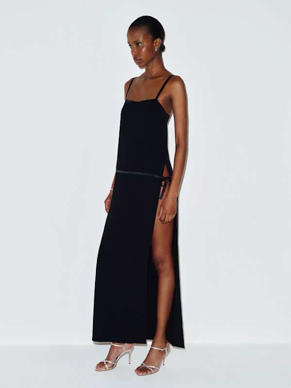 maxi dress tight Womens Slim Fit Dresses Long Sleeve High Neck Bodycon Elegant Ruched Cami Dress Party Cocktail Clubwear Black : Clothing, Shoes & Jewelry worn with heels Long sleeve tight maxi dress
