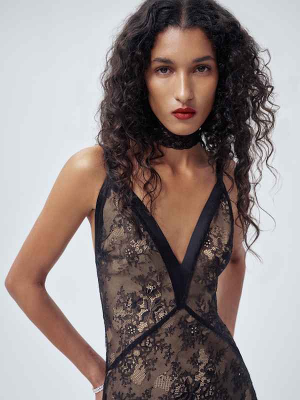 Ciera Dress - Obsidian Lace