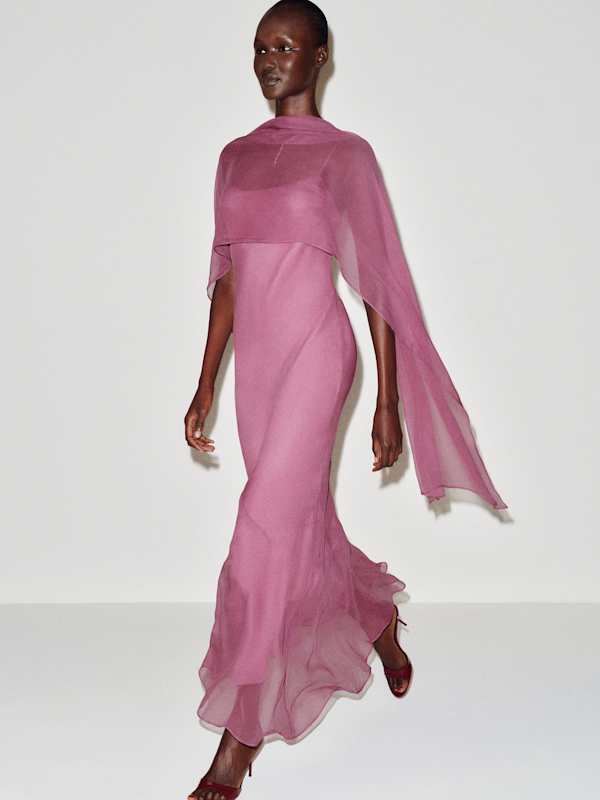 Rida Silk Dress - Smoky Lilac