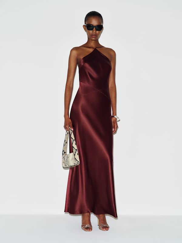 Emilee Silk Dress - Boysenberry