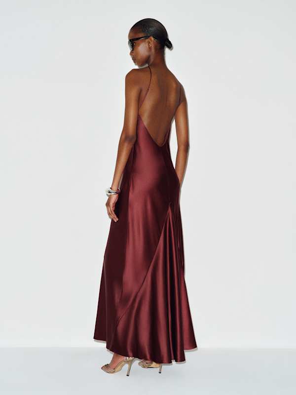 Emilee Silk Dress - Boysenberry
