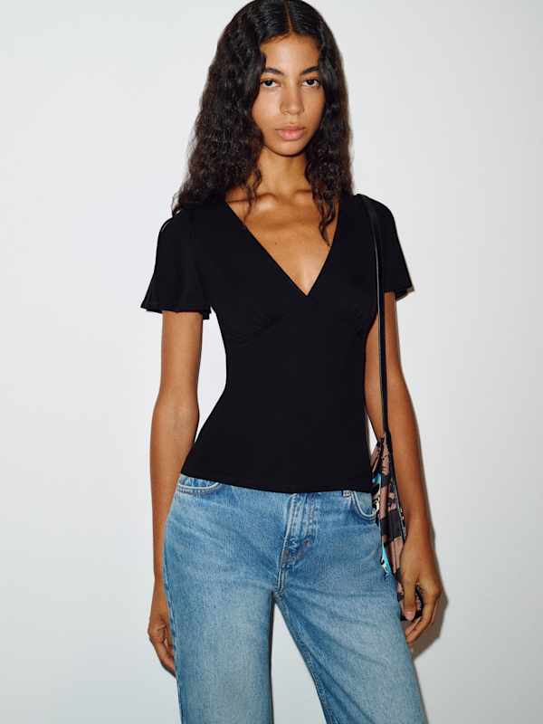Cosette Knit Top - Black