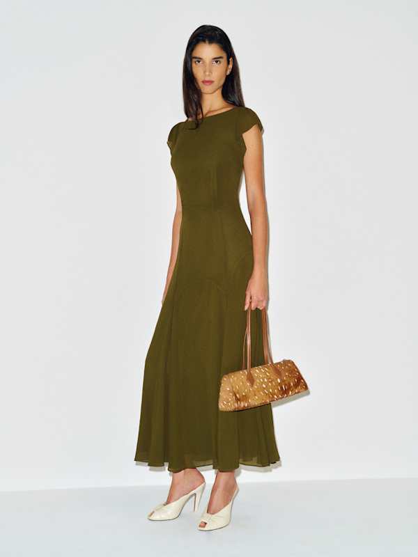 Maelani Dress - Moss Garden