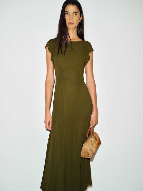 Maelani Dress - Moss Garden