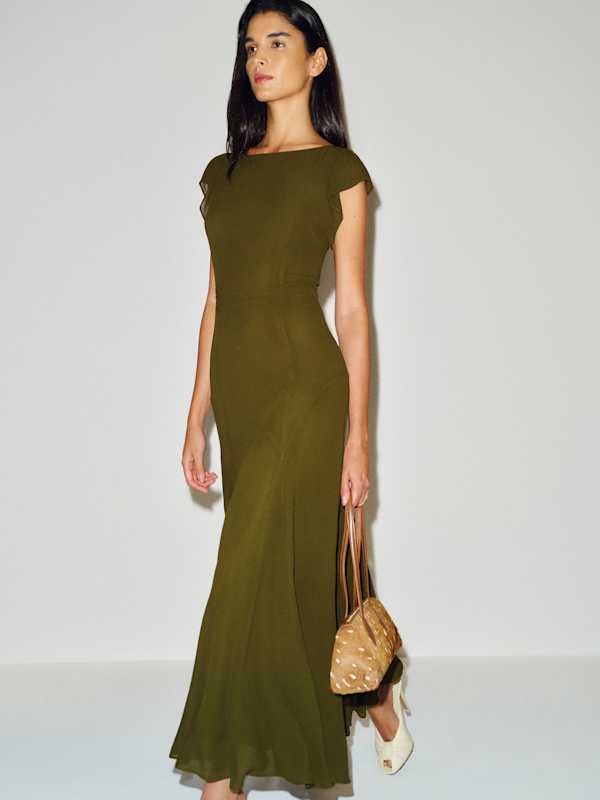 Maelani Dress - Moss Garden