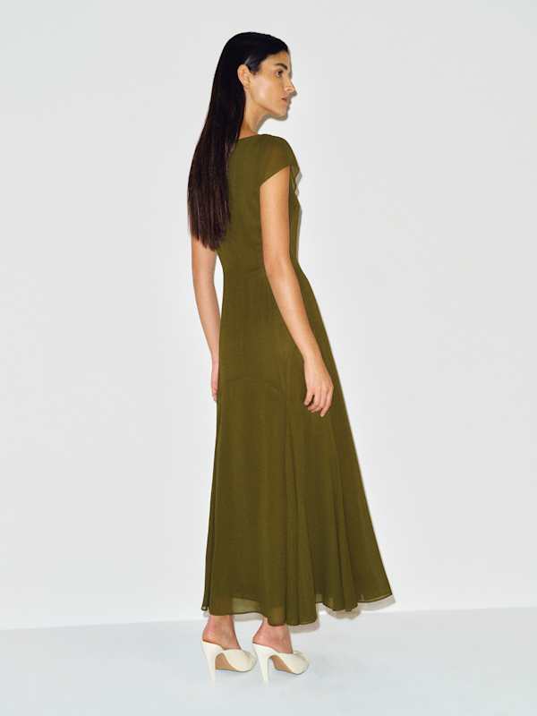 Maelani Dress - Moss Garden