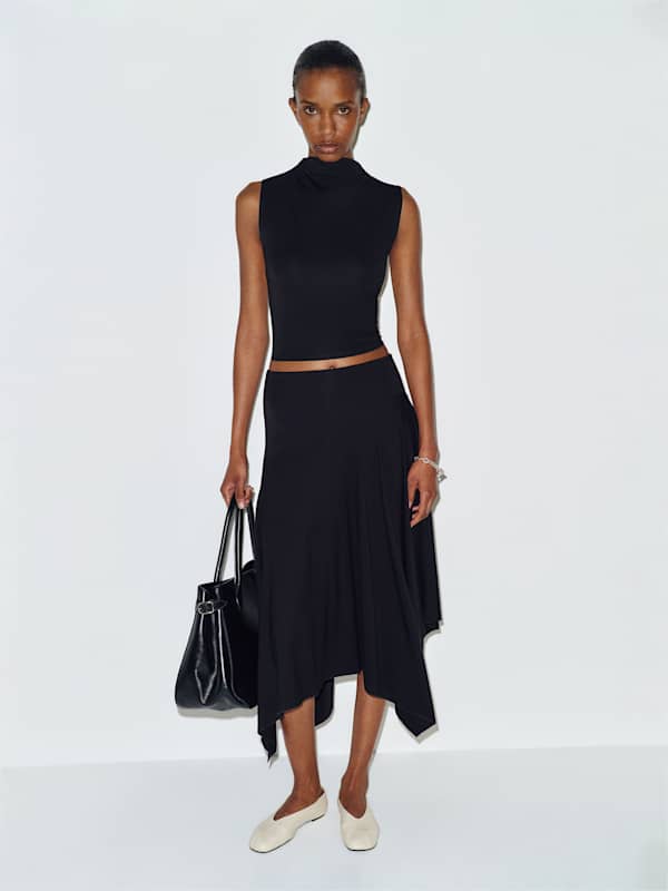 Flora Knit Two Piece - Black
