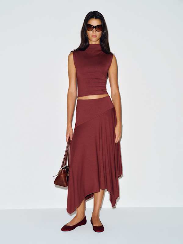 Flora Knit Two Piece - Chianti