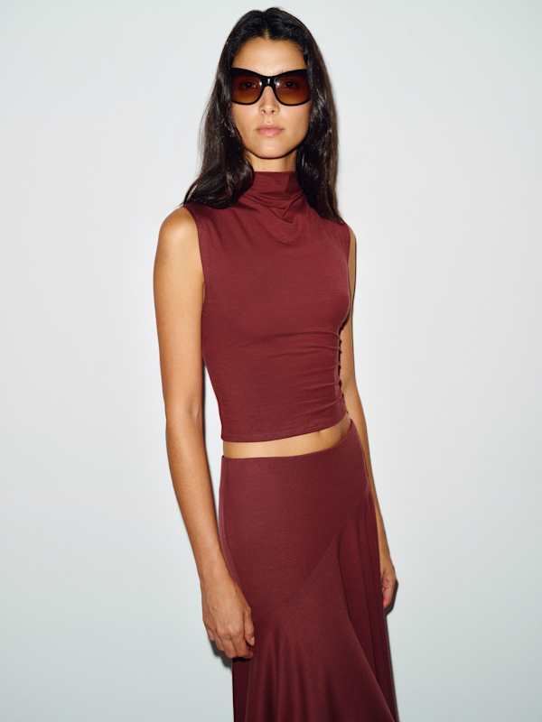 Flora Knit Two Piece - Chianti