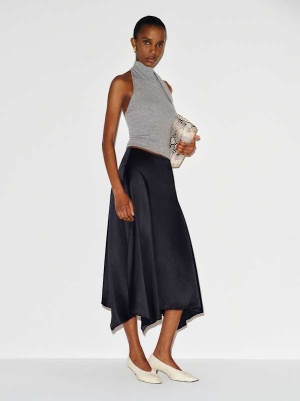 Mccall Silk Skirt - Black