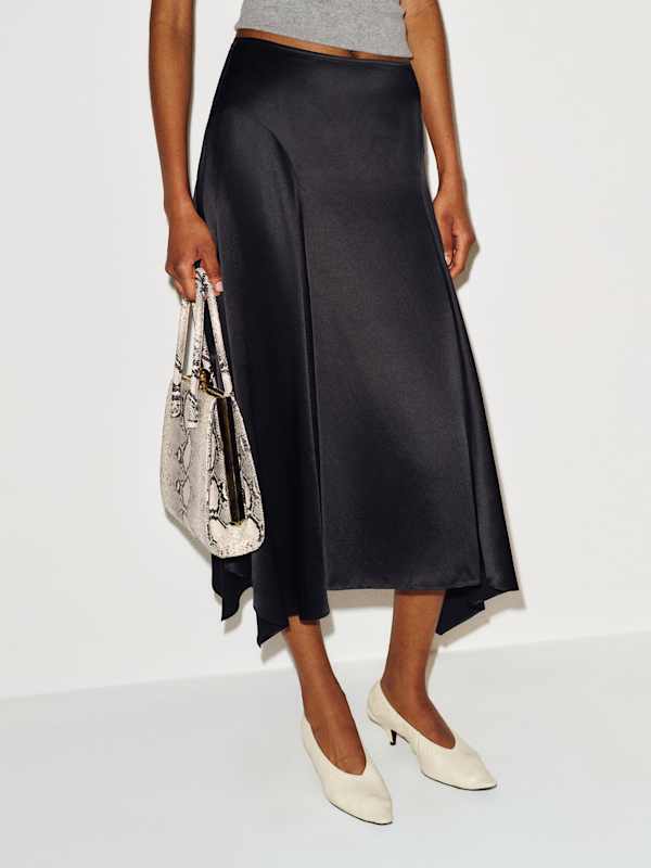 Mccall Silk Skirt - Black