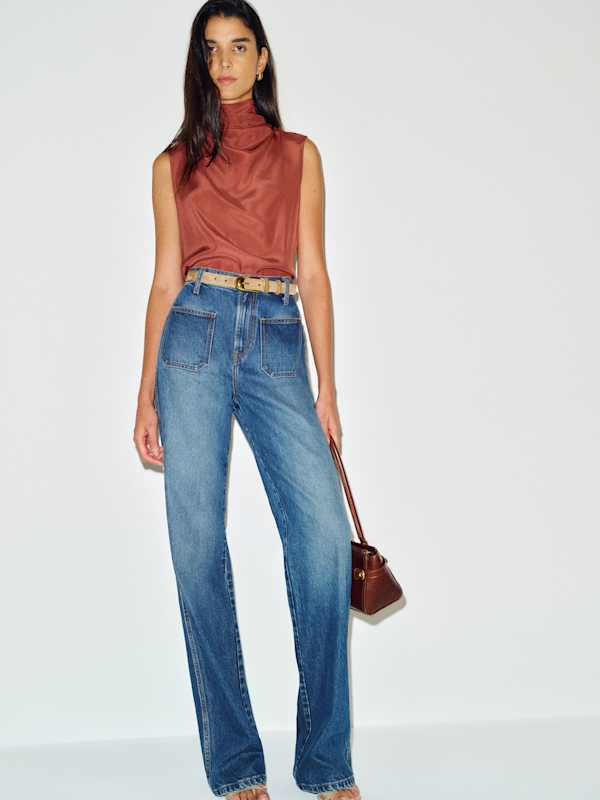 Bobbi Silk Top - Rosewood