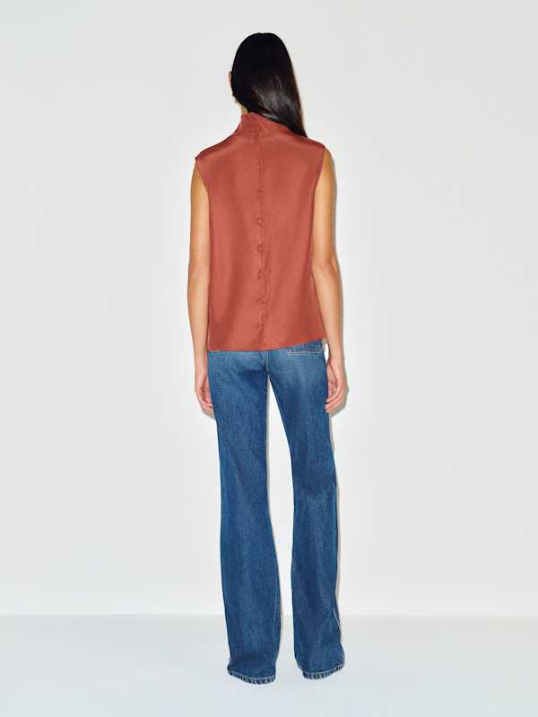 Bobbi Silk Top - Rosewood