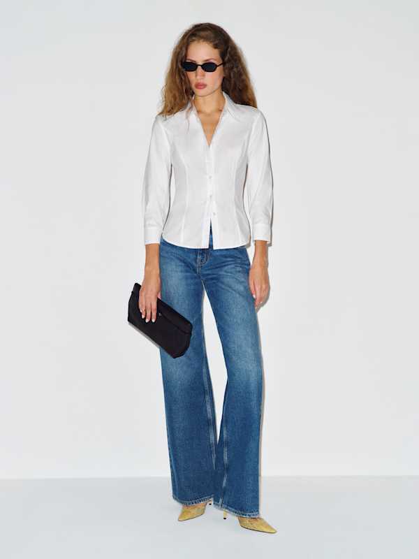Katherine Poplin Shirt - Bright White