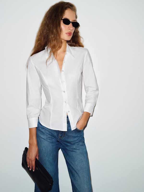 Katherine Poplin Shirt - Bright White