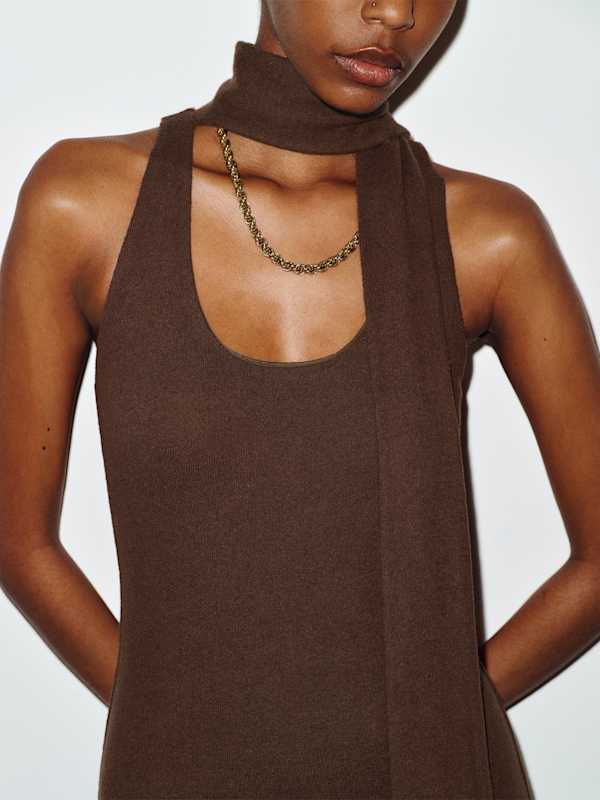 Adela Knit Dress - Mole