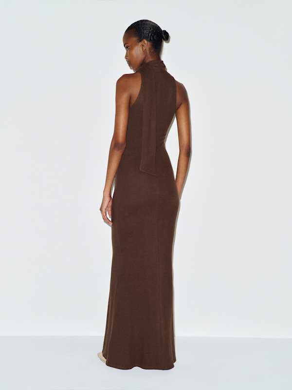 Adela Knit Dress - Mole