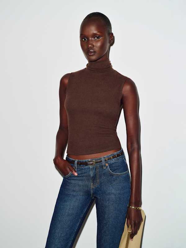 Colbie Knit Top - Mole