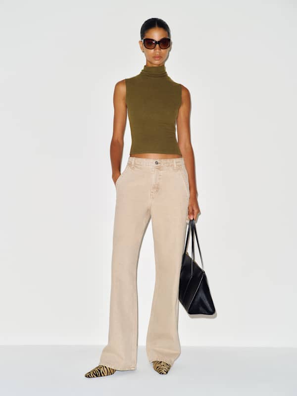 Colbie Knit Top - Moss Garden