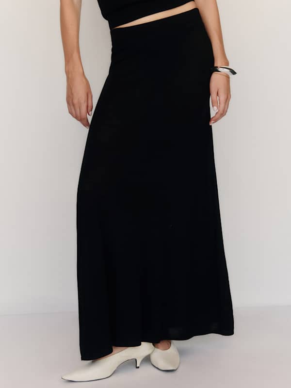 Danielle Regenerative Merino Skirt - Black