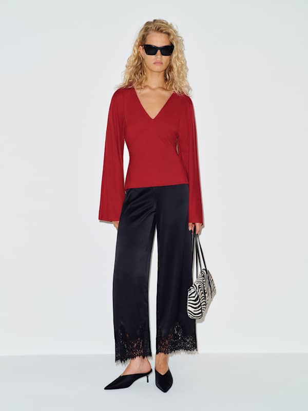 Hadley Knit Top - Sangre