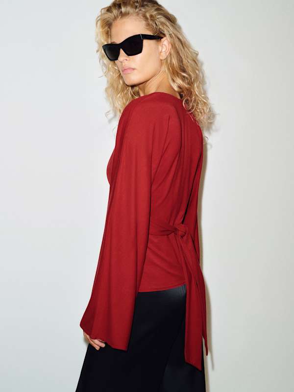 Hadley Knit Top - Sangre