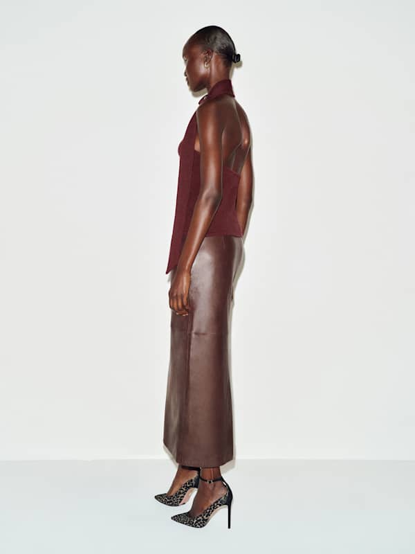 Sarah Cashmere Scarf Tank - Boysenberry