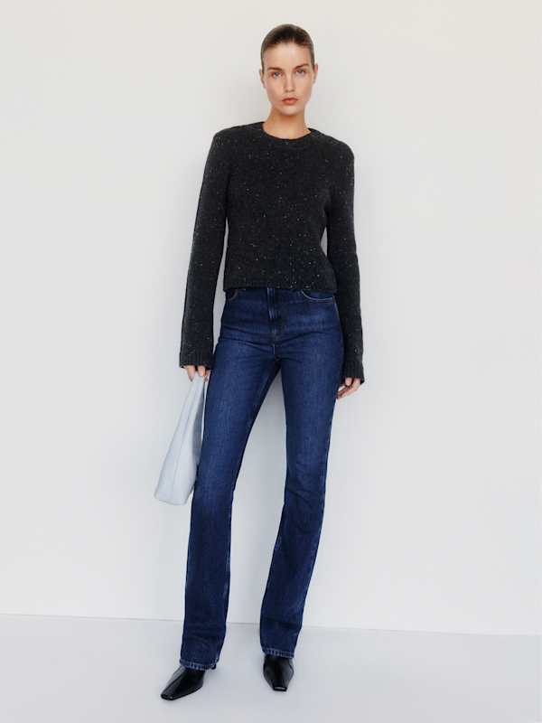 Ashley Regenerative Wool Crew - Black Sheep
