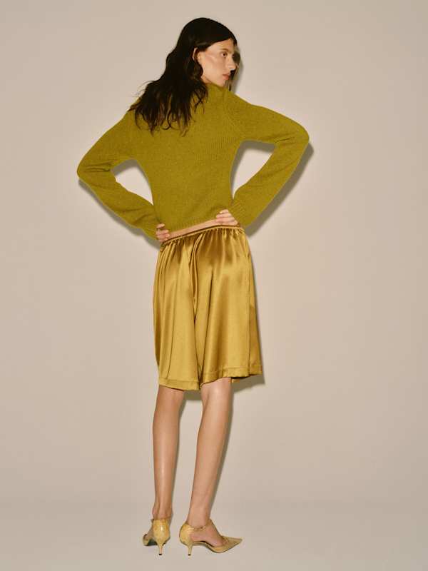 Ashley Regenerative Wool Crew - Pear Donegal