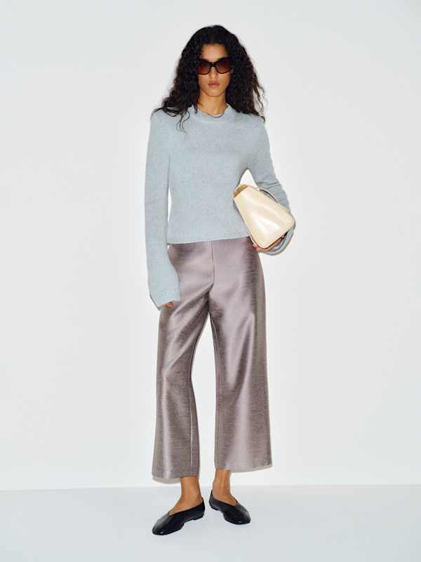 Ashley Regenerative Wool Crew - Skye Donegal