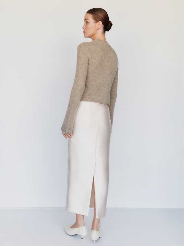 Ashley Regenerative Wool Crew - Whole Grain