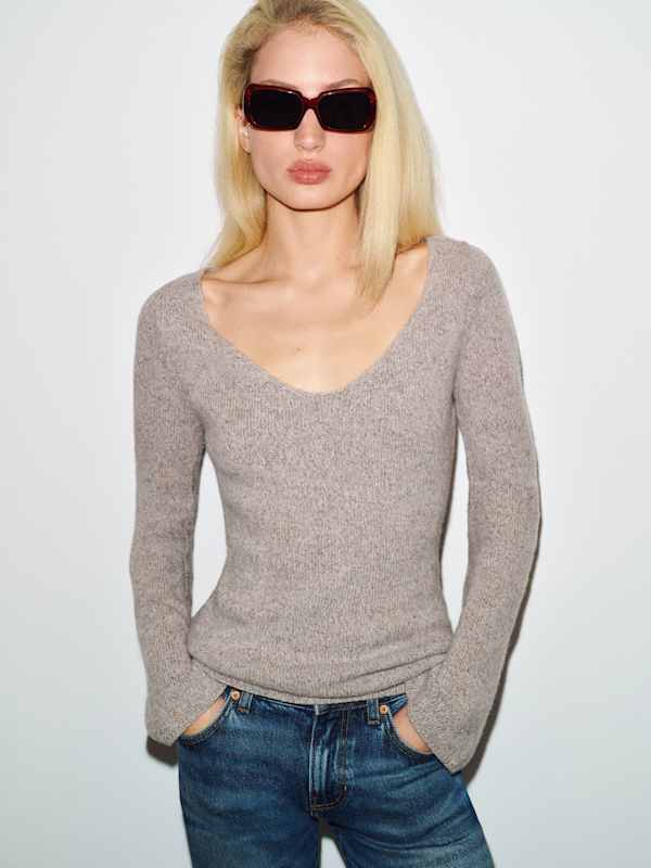 Nicoletta Regenerative Wool Scoop Neck Sweater - Cliff
