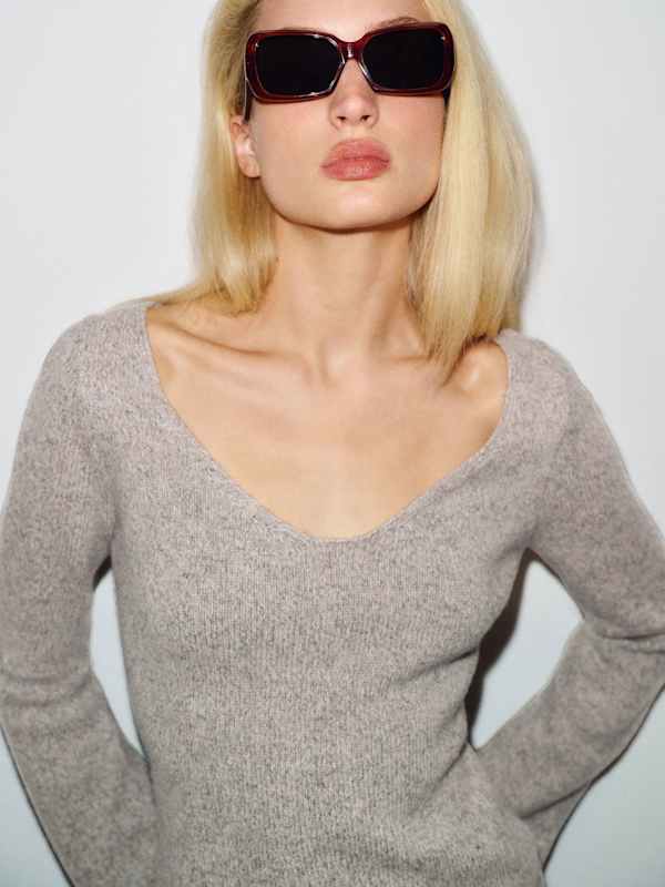 Nicoletta Regenerative Wool Scoop Neck Sweater - Cliff