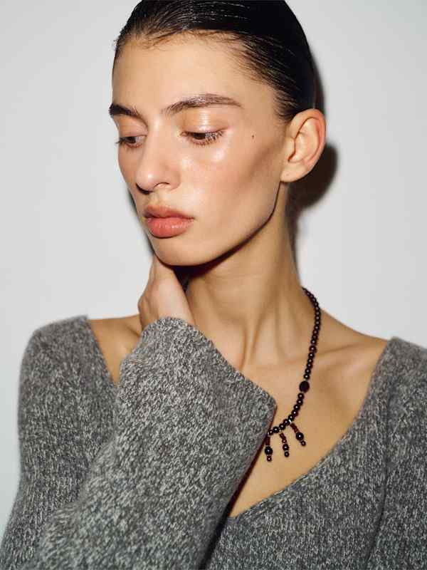 Nicoletta Regenerative Wool Scoop Neck Sweater - Granite Moulin&eacute;