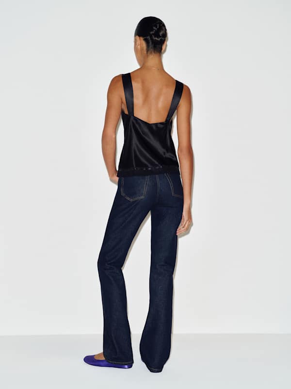 Salome Silk Top - Black