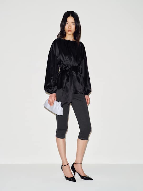 Isola Silk Top - Black