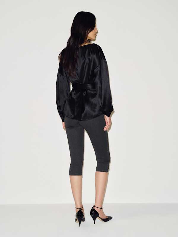 Isola Silk Top - Black