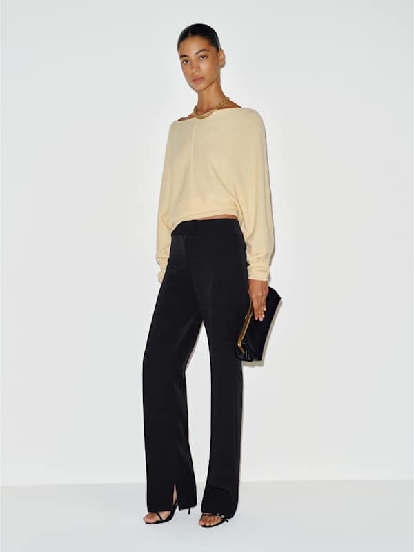 Pantalon taille basse Addison - Noir