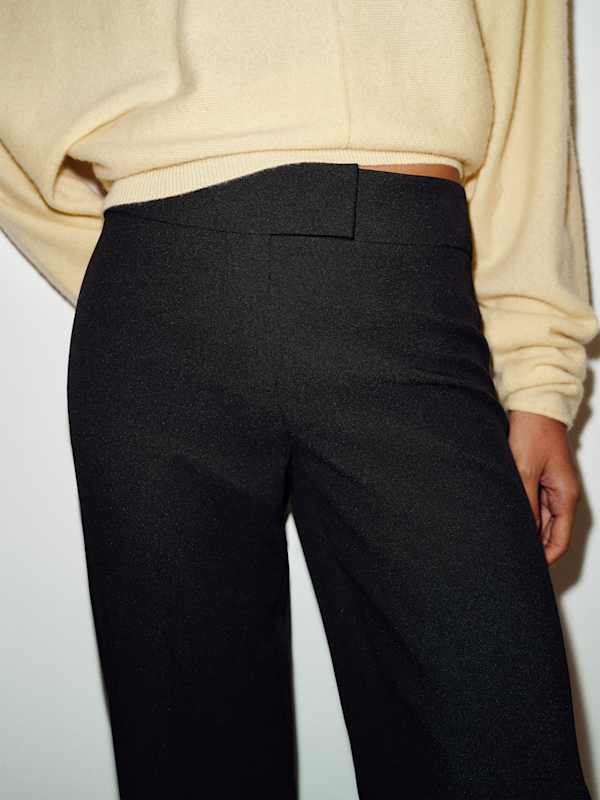 Pantalon taille basse Addison - Noir