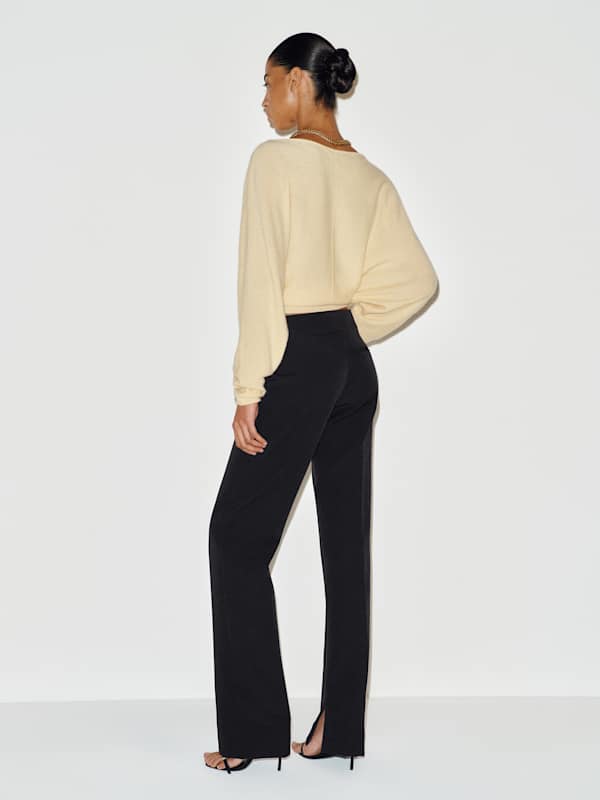 Pantalon taille basse Addison - Noir