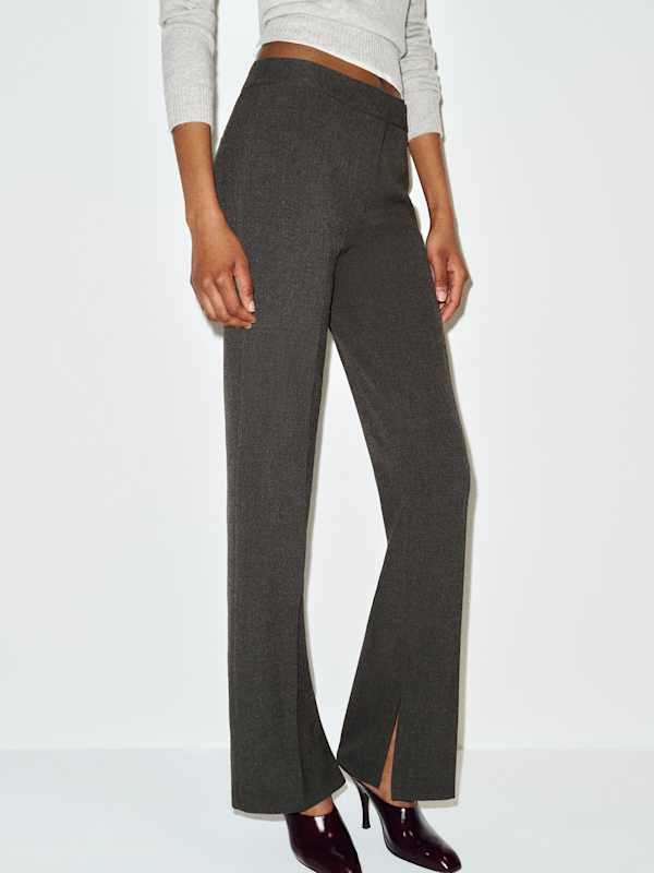 Pantalon taille basse Addison - Gris moyen