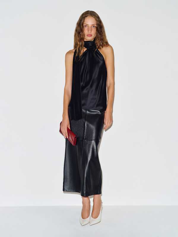 Sabi Silk Top - Black
