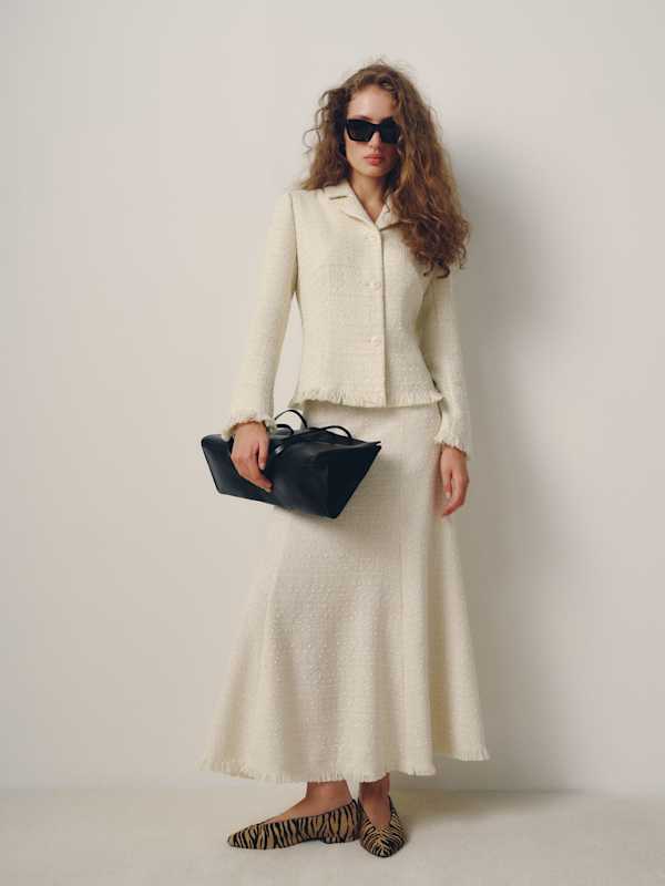 Josie Jacket - Ivory Boucle