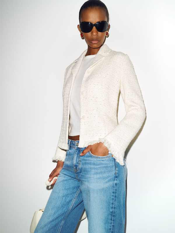 Josie Jacket - Ivory Boucle