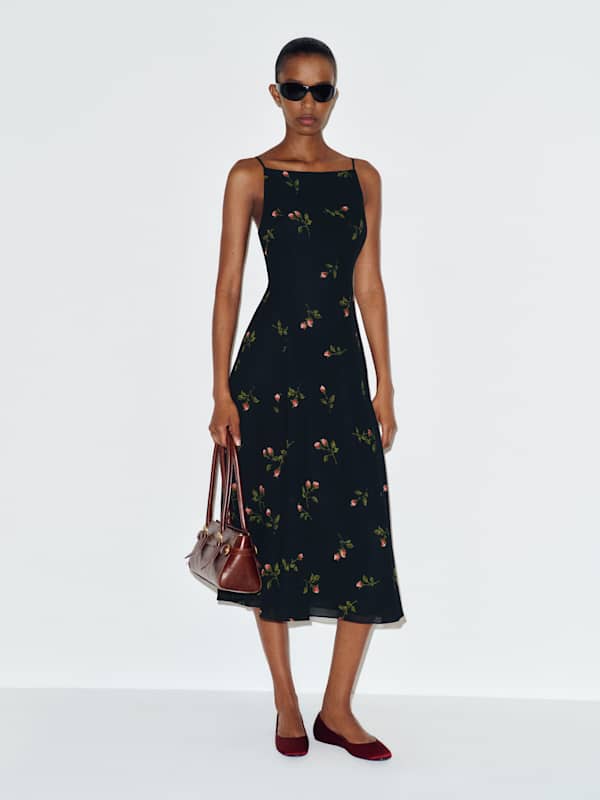 Marcina Dress - Evening Roses