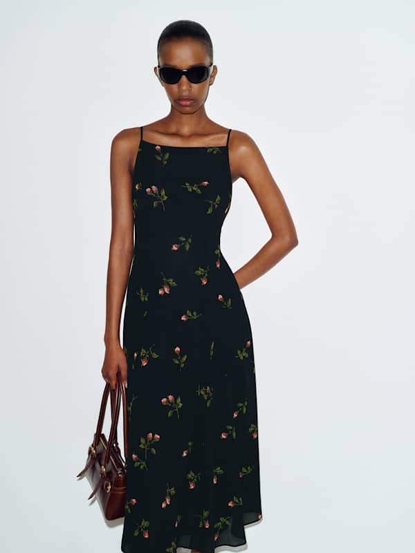Marcina Dress - Evening Roses